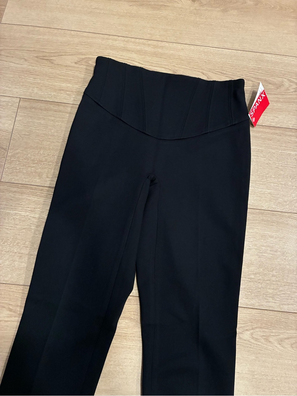 NWT SPANX SuperSmooth Ponte Skinny Corset Pant Black Size S